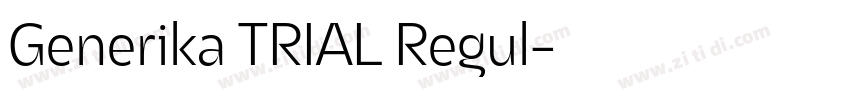 Generika TRIAL Regul字体转换